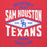 Close-up view of Sam Houston High School Texans Red Premium Unisex Hoodie 210