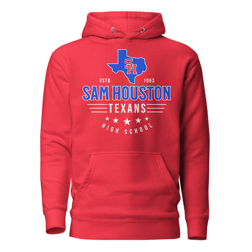 Sam Houston High School Texans Red Premium Unisex Hoodie 217