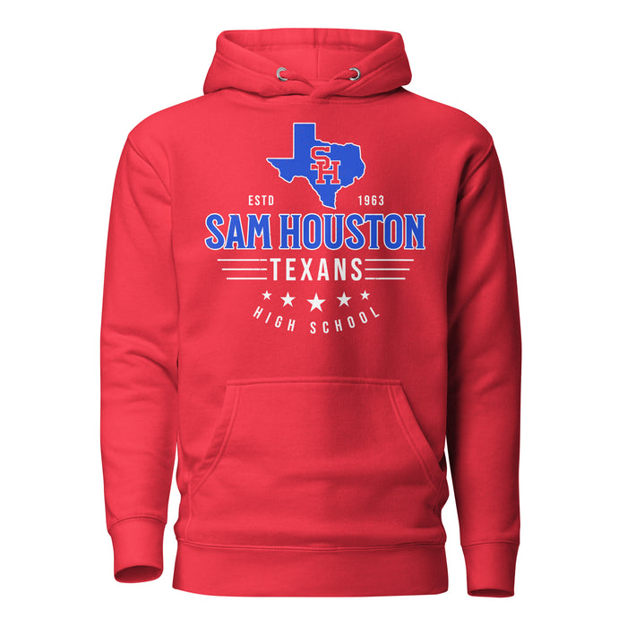 Sam Houston High School Texans Red Premium Unisex Hoodie 217