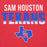 Close-up view of Sam Houston High School Texans Red Premium Unisex Hoodie 024