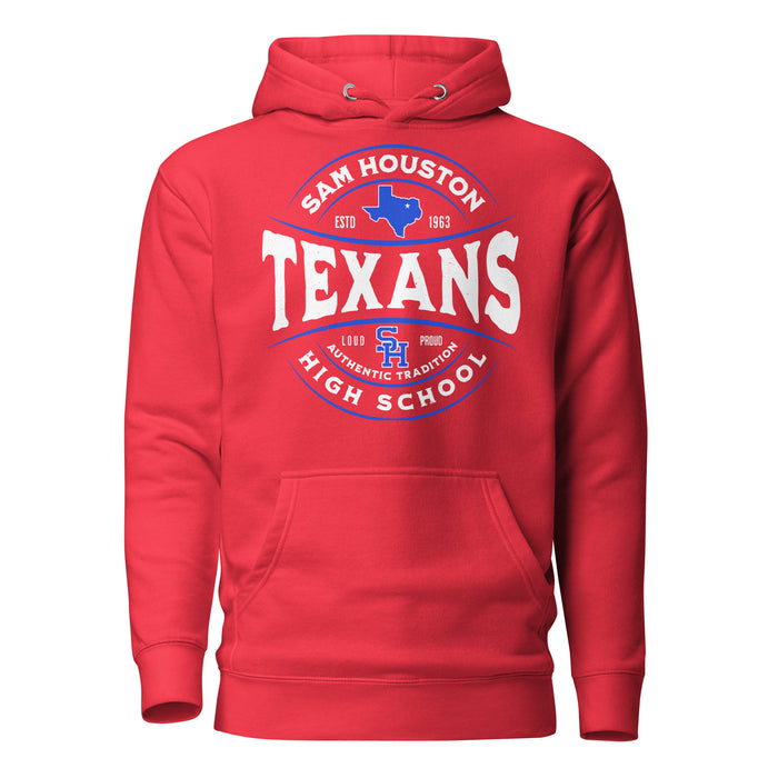 Sam Houston High School Texans Red Premium Unisex Hoodie 218