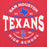 Close-up view of Sam Houston High School Texans Red Premium Unisex Hoodie 218
