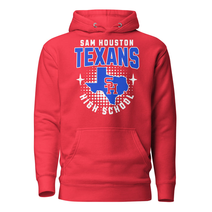 Sam Houston High School Texans Red Premium Unisex Hoodie 204
