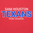 Close-up view Sam Houston High School Texans Red Premium Unisex Hoodie 002