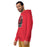 Man wearing Odessa High School Bronchos Red Premium Unisex Hoodie 207