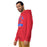Man wearing Sam Houston High School Texans Red Premium Unisex Hoodie 221