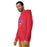 Man wearing Sam Houston High School Texans Red Premium Unisex Hoodie 217