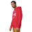 Man wearing Sam Houston High School Texans Red Premium Unisex Hoodie 218