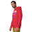 Man wearing Sam Houston High School Texans Red Premium Unisex Hoodie 003