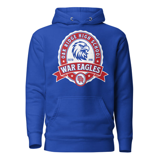 Oak Ridge High School War Eagles Royal Blue Premium Unisex Hoodie 212