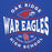 Close-up view of Oak Ridge High School War Eagles Royal Blue Premium Unisex Hoodie 218
