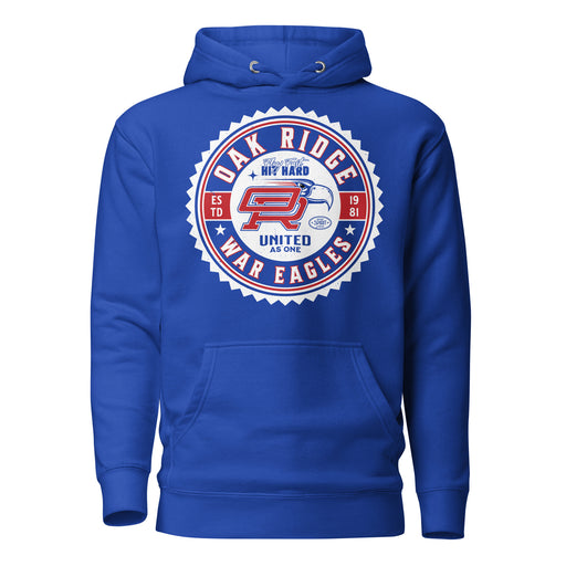 Oak Ridge High School War Eagles Royal Blue Premium Unisex Hoodie 203