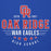 Close-up view of Oak Ridge High School War Eagles Royal Blue Premium Unisex Hoodie 217