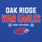 Close-up view of Oak Ridge High School War Eagles Royal Blue Premium Unisex Hoodie 003
