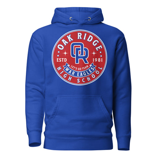 Oak Ridge High School War Eagles Royal Blue Premium Unisex Hoodie 215