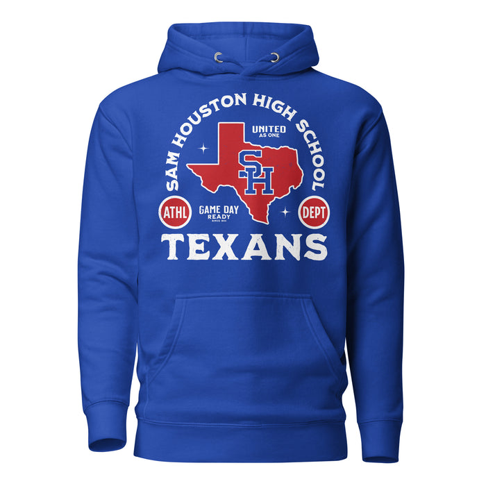 Sam Houston High School Texans Royal Blue Premium Unisex Hoodie 208