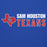Close-up view of Sam Houston High School Texans Royal Blue Premium Unisex Hoodie 200