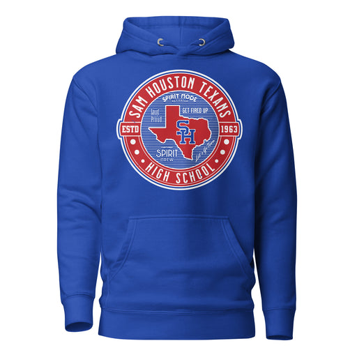 Sam Houston High School Texans Royal Blue Premium Unisex Hoodie 224