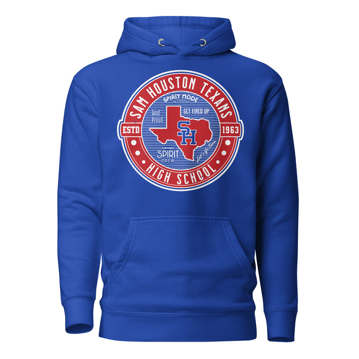 Sam Houston High School Texans Royal Blue Premium Unisex Hoodie 224