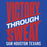 Close-up view of Sam Houston High School Texans Royal Blue Premium Unisex Hoodie 241