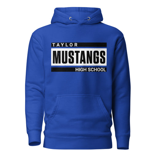 Taylor High School Mustangs Royal Blue Premium Unisex Hoodie 098