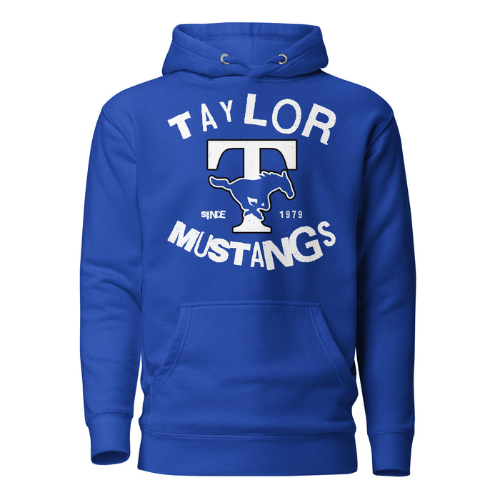 Taylor High School Mustangs Royal Blue Premium Unisex Hoodie 228