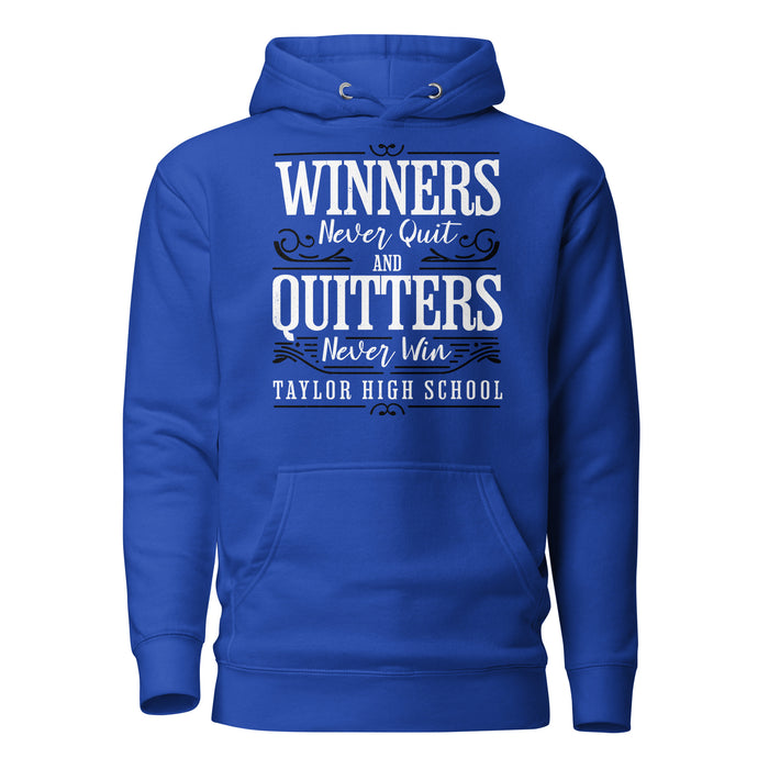 Taylor High School Mustangs Royal Blue Premium Unisex Hoodie 237