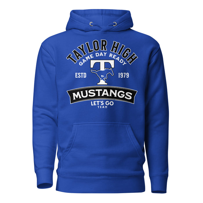 Taylor High School Mustangs Royal Blue Premium Unisex Hoodie 221
