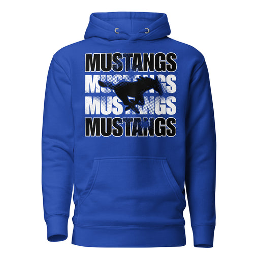 Taylor High School Mustangs Royal Blue Premium Unisex Hoodie 233
