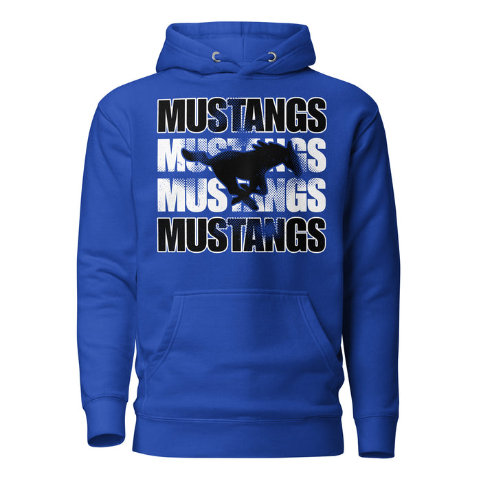 Taylor High School Mustangs Royal Blue Premium Unisex Hoodie 233