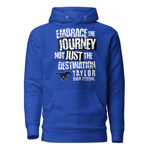 Taylor High School Mustangs Royal Blue Premium Unisex Hoodie 232
