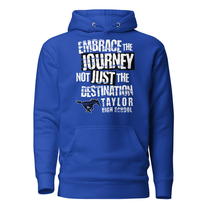 Taylor High School Mustangs Royal Blue Premium Unisex Hoodie 232