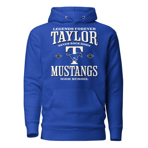 Taylor High School Mustangs Royal Blue Premium Unisex Hoodie 230