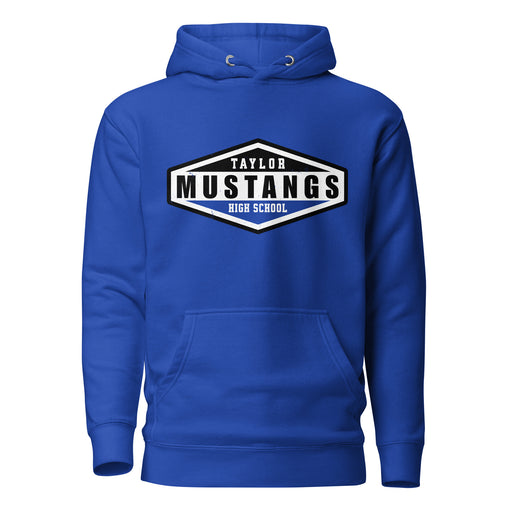 Taylor High School Mustangs Royal Blue Premium Unisex Hoodie 009