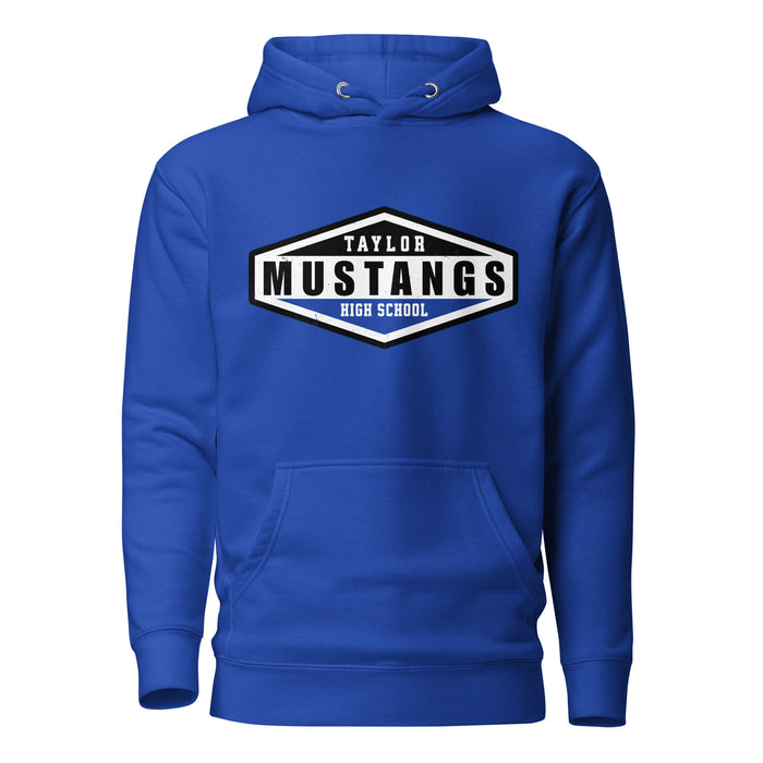 Taylor High School Mustangs Royal Blue Premium Unisex Hoodie 009