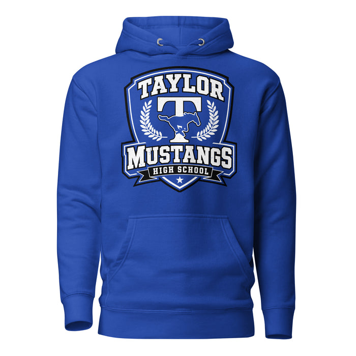 Taylor High School Mustangs Royal Blue Premium Unisex Hoodie 020