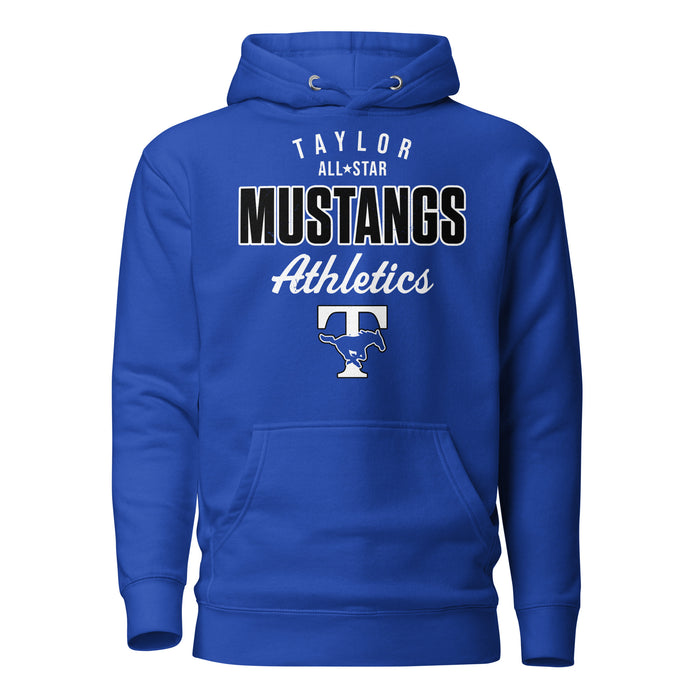 Taylor High School Mustangs Royal Blue Premium Unisex Hoodie 034