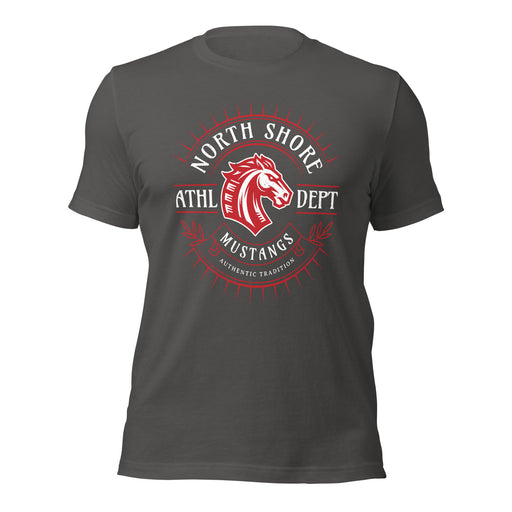 North Shore High School Mustangs Dark Grey Premium Unisex T-shirt 201