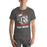 Man wearing North Shore High School Mustangs Dark Grey Premium Unisex T-shirt 205