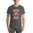 Man wearing North Shore High School Mustangs Dark Grey Premium Unisex T-shirt 207