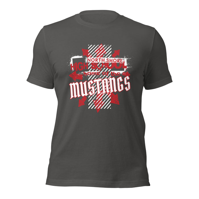 North Shore High School Mustangs Dark Grey Premium Unisex T-shirt 210