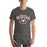 Man wearing North Shore High School Mustangs Dark Grey Premium Unisex T-shirt 211