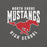 Close-up view of North Shore High School Mustangs Dark Grey Premium Unisex T-shirt 213