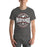 Man wearing North Shore High School Mustangs Dark Grey Premium Unisex T-shirt 218