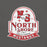 Close-up view of North Shore High School Mustangs Dark Grey Premium Unisex T-shirt 219