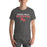 Man wearing North Shore High School Mustangs Dark Grey Premium Unisex T-shirt 222