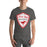 Man wearing North Shore High School Mustangs Dark Grey Premium Unisex T-shirt 225