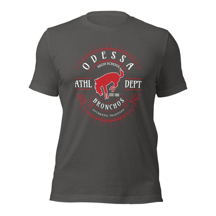 Odessa High School Bronchos Dark Grey Premium Unisex T-shirt 201