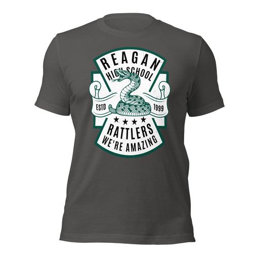 Reagan High School Rattlers Dark Grey Premium Unisex T-shirt 207