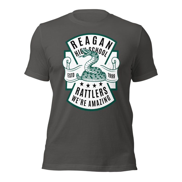 Reagan High School Rattlers Dark Grey Premium Unisex T-shirt 207